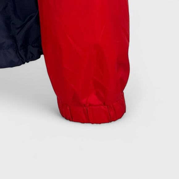 Levi’s Hooded Nylon Colorblock Windbreaker Red White Blue Juniors L - Picture 5 of 9